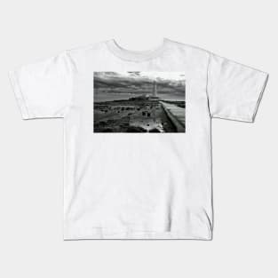 Monochrome St Mary's Island Kids T-Shirt